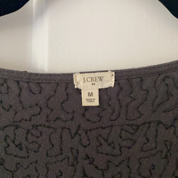J. Crew dark grey sequin tee - Picture 2 of 3